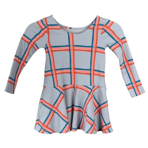 NWOT TEA COLLECTION Girls 4 Drop Waist Skater Dress Stretchy Comfy Twirly Skirt - Picture 1 of 11